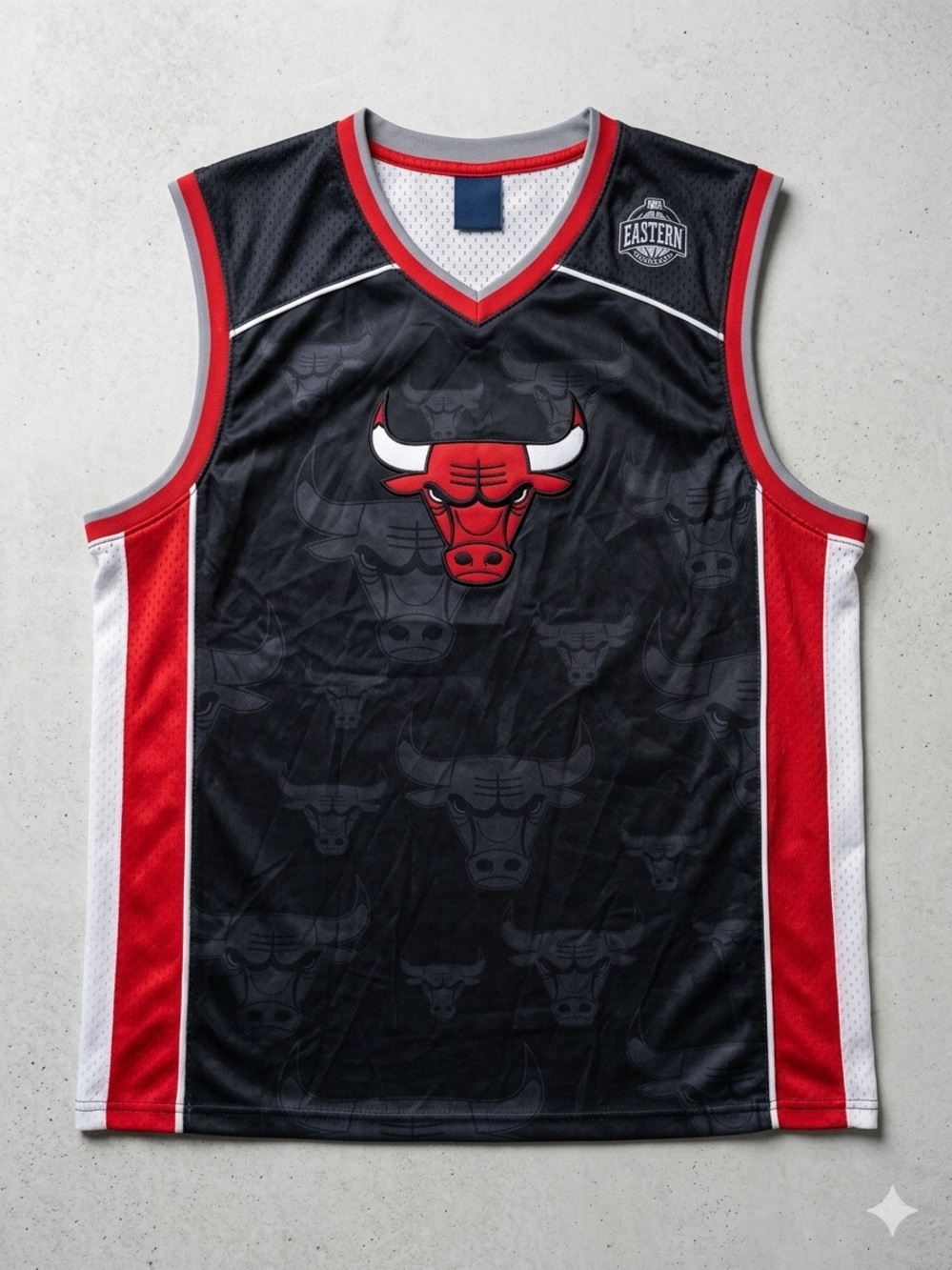 Chicago Bulls Men’s Black & Red Tank Top Jersey